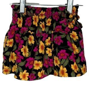 GB Baby Girls 2T Floral Skirt Black Yellow Pink Boho